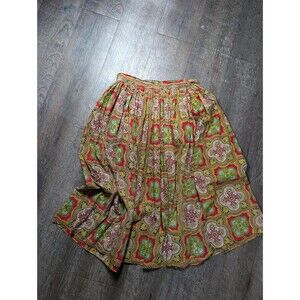Vintage 50s Vibrant Floral Skirt